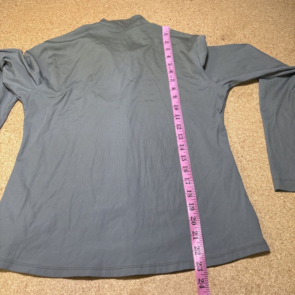 Carve Designs Lake Sunshirt Size M Women Gray Full Zip Stand Collar Pocket F2 - Picture 6 of 6